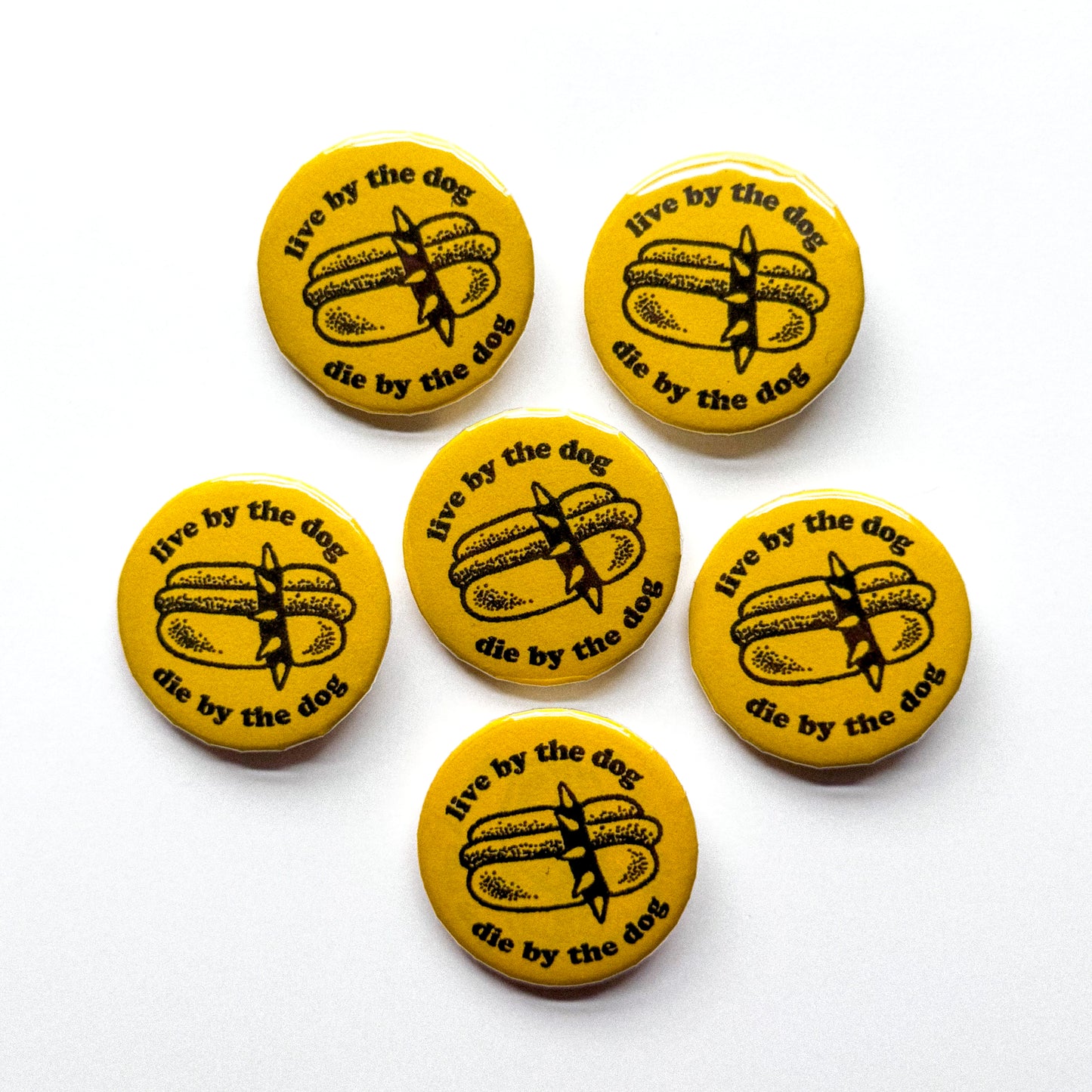 HOT DOG PINBACK BUTTON