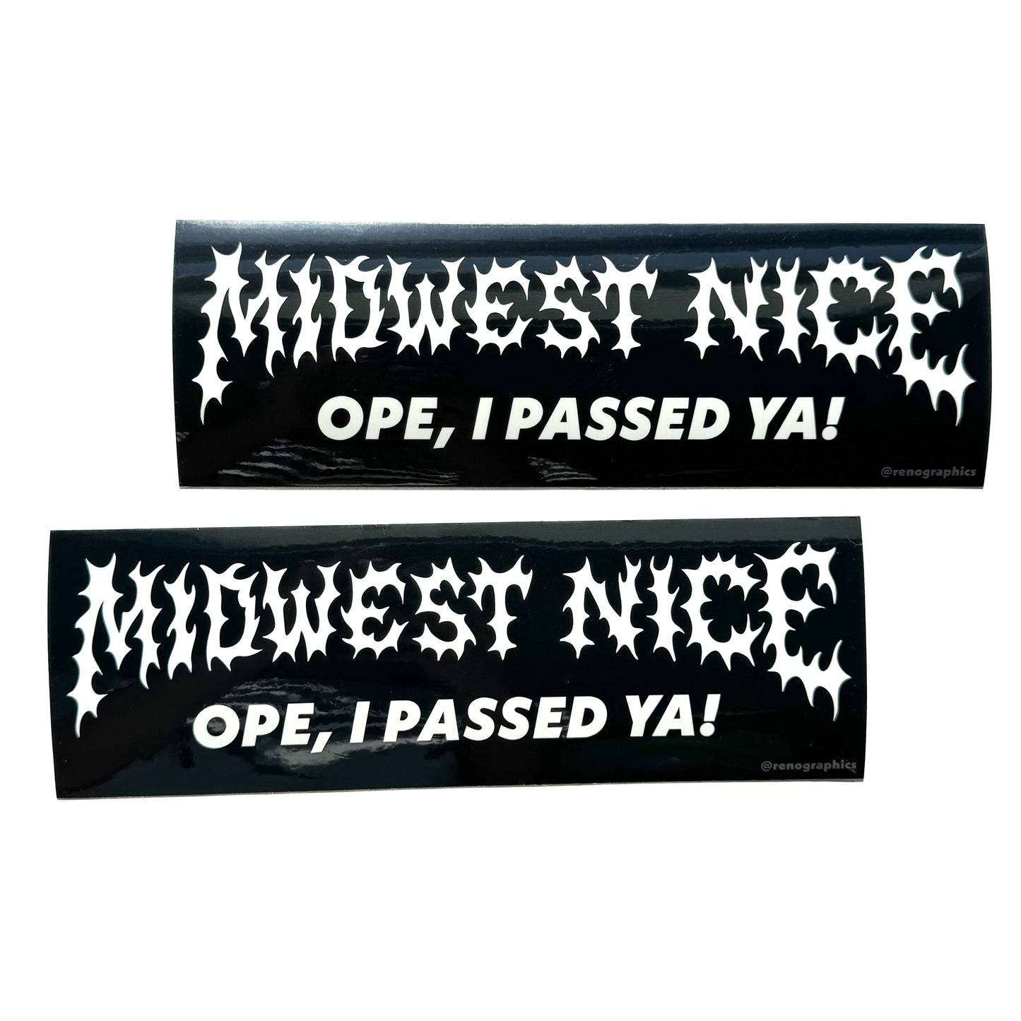 MIDWEST NICE BUMPER STICKER