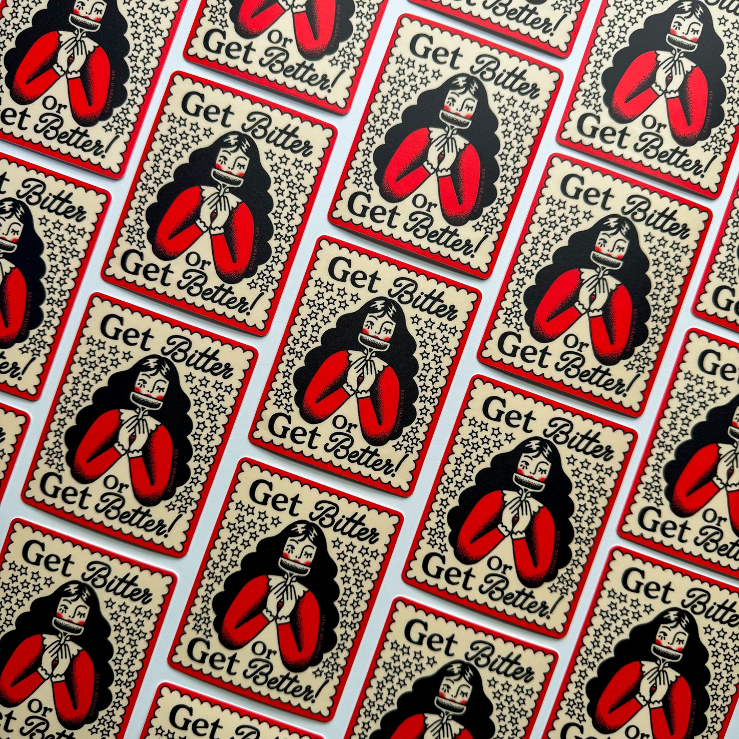 BITTER OR BETTER STICKER