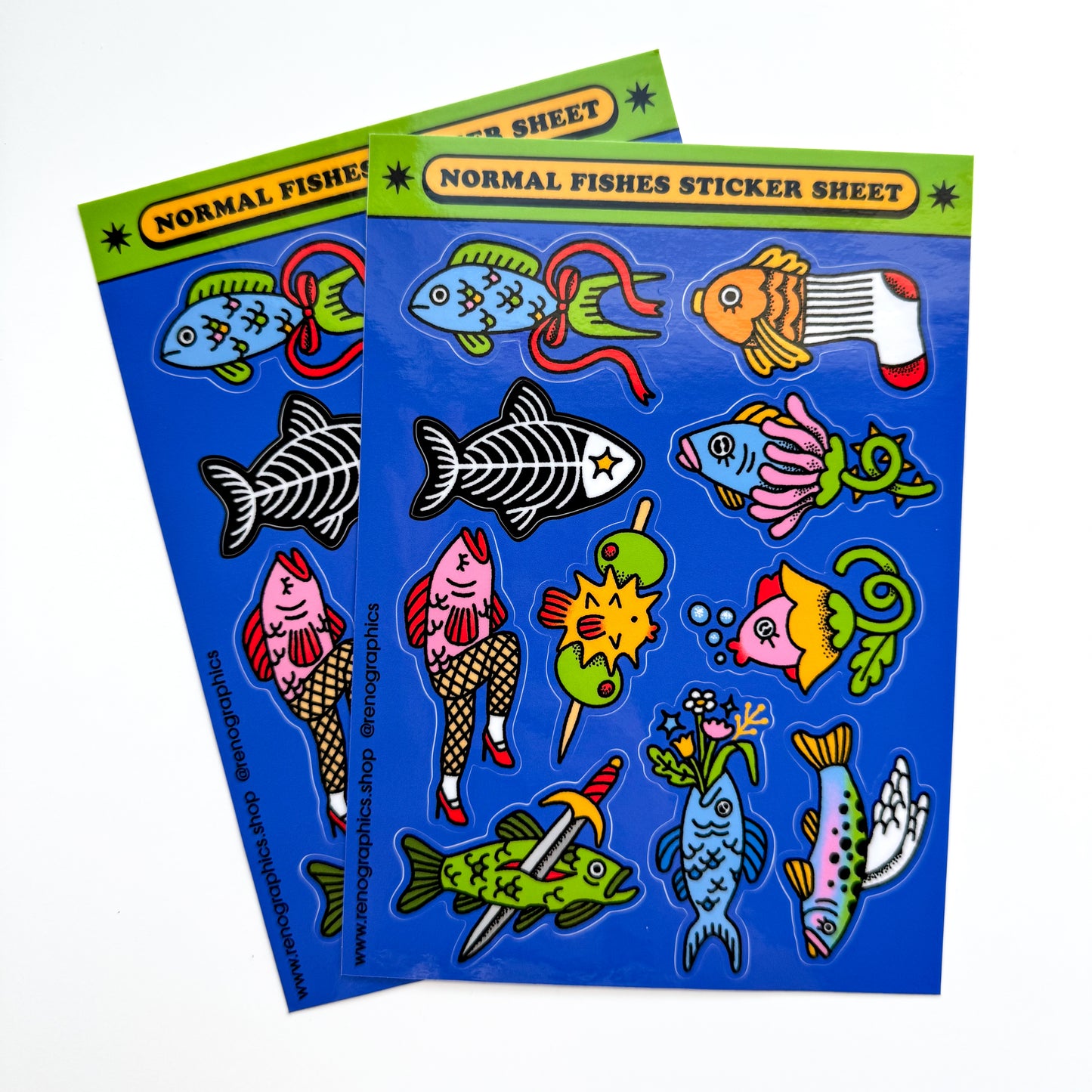 NORMAL FISHES STICKER SHEET