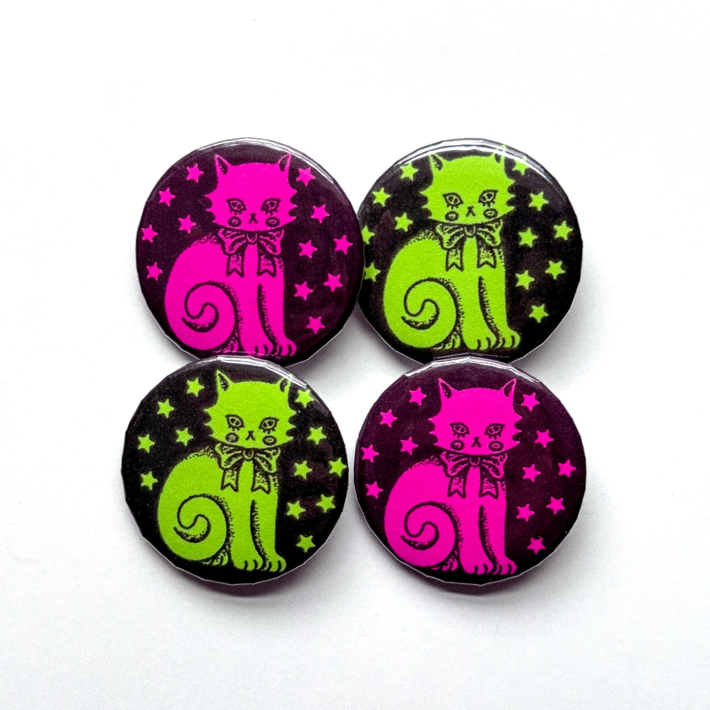 GALACTIC CAT PINBACK BUTTON