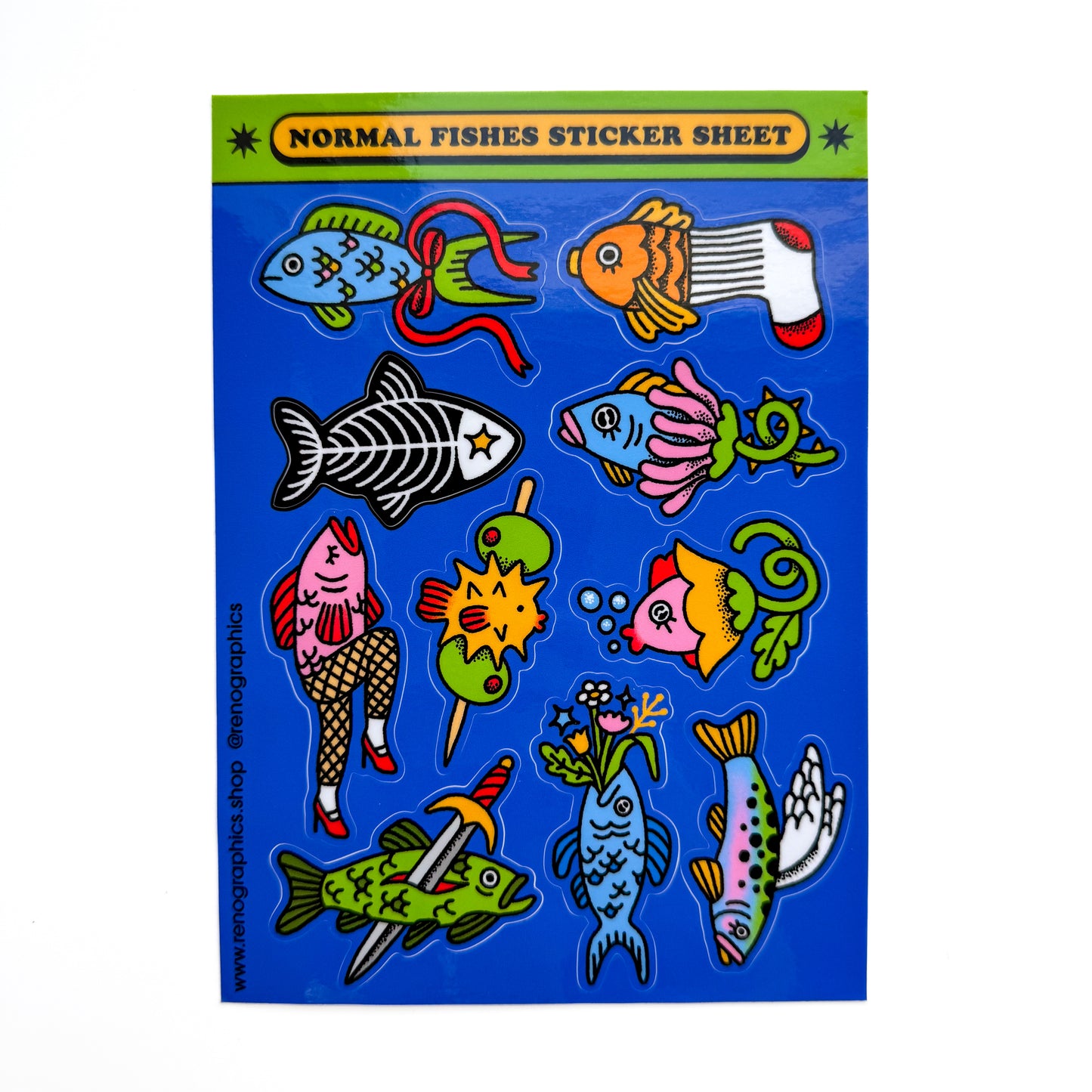NORMAL FISHES STICKER SHEET