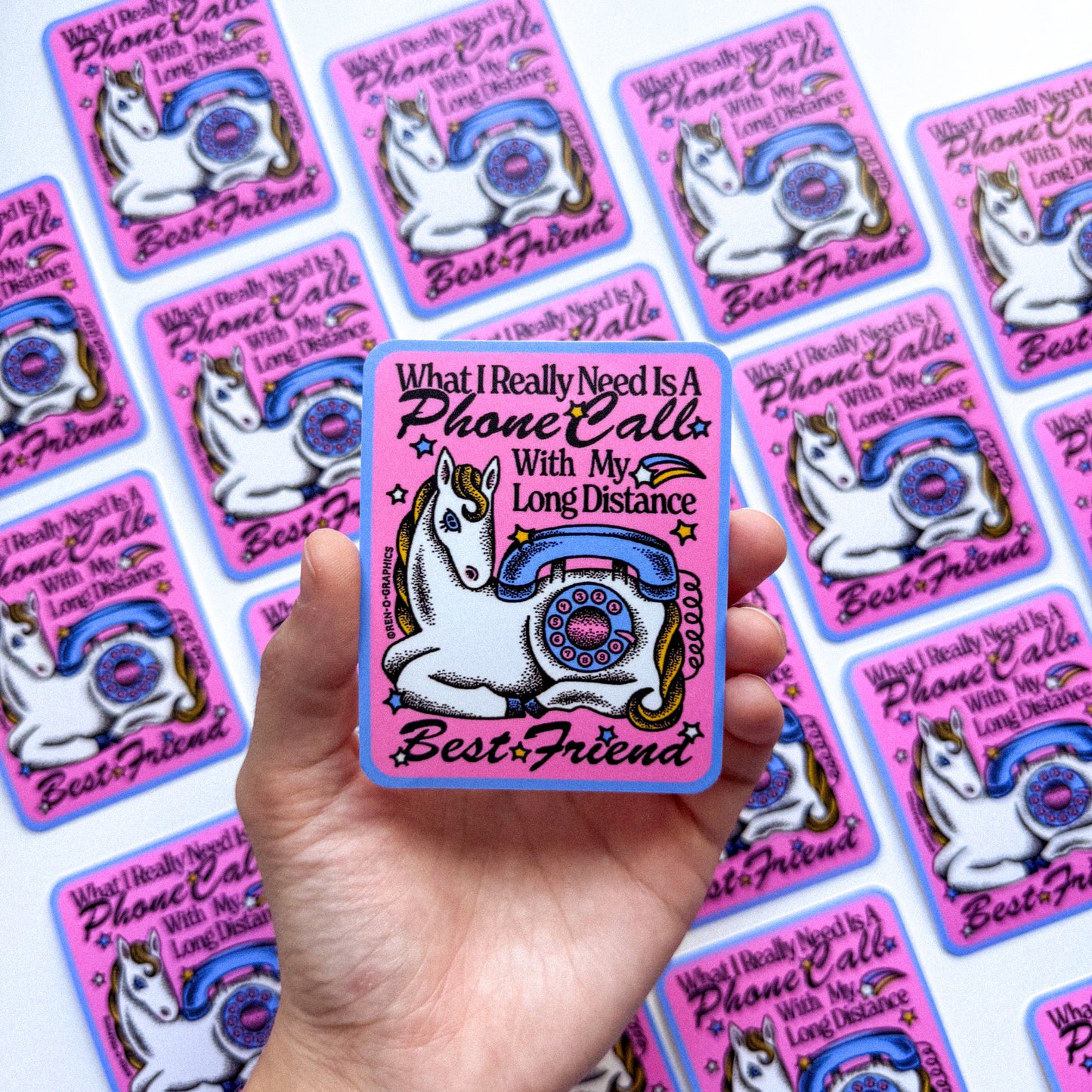 LONG DISTANCE FRIEND STICKER