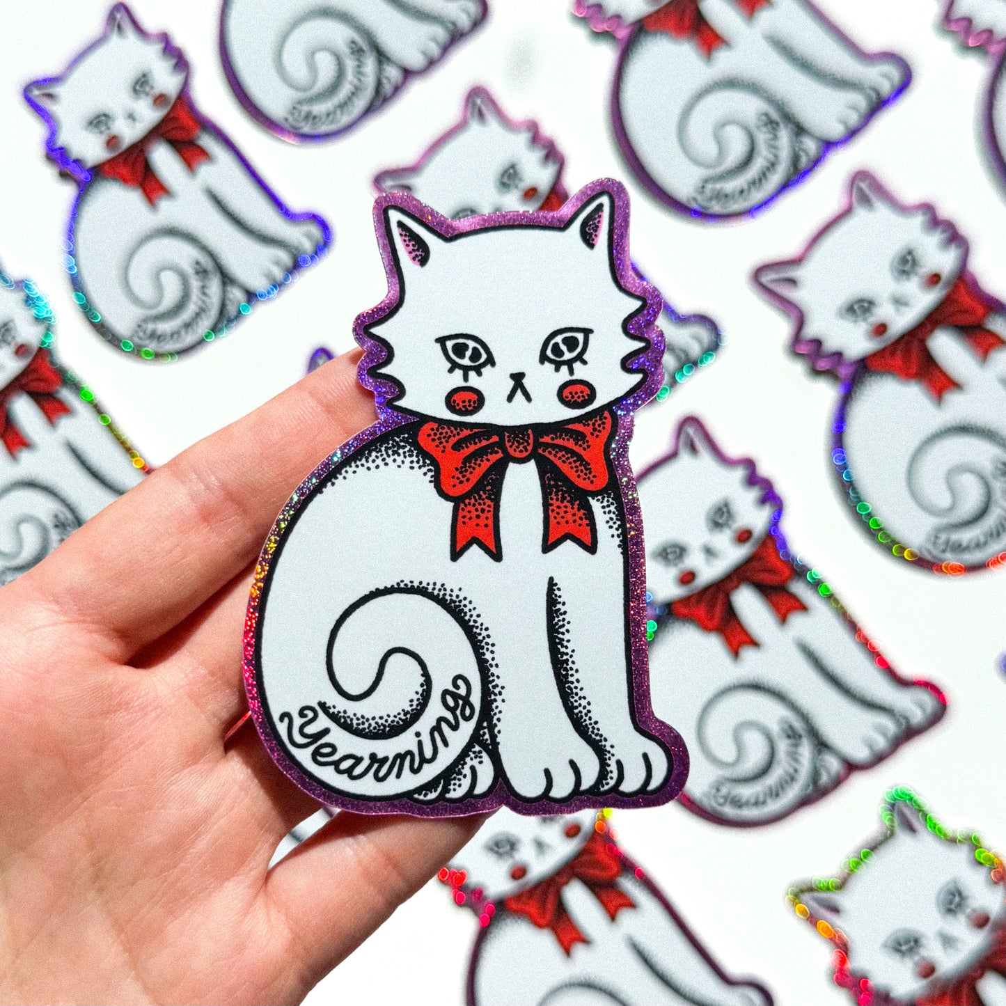 YEARNING KITTY STICKER