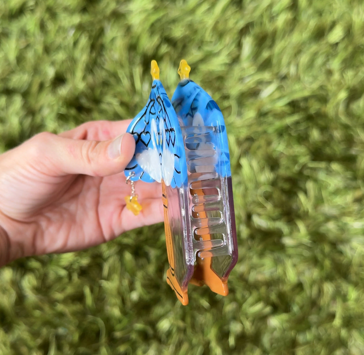 SWAN LAMP HAIR CLAW CLIP