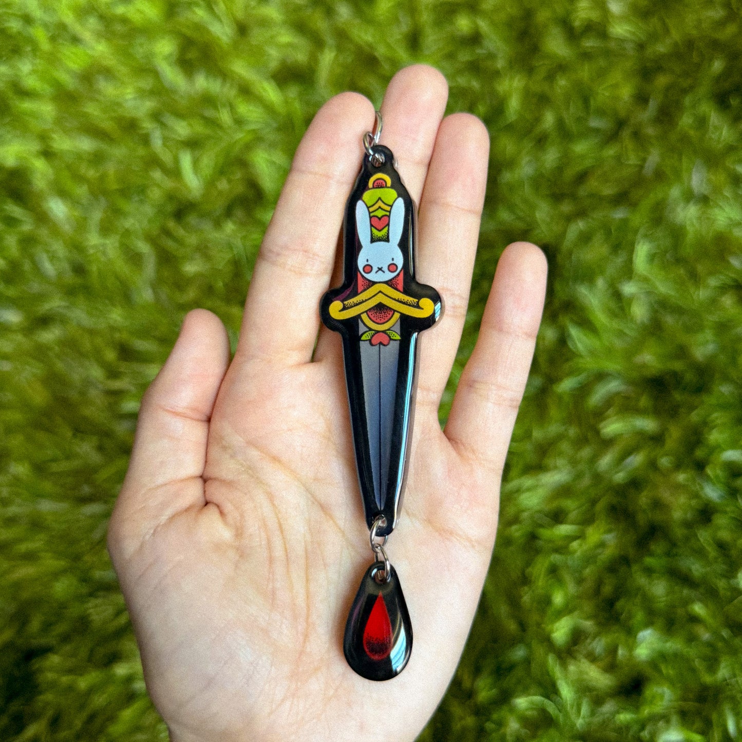BUNNY DAGGER KEYCHAIN