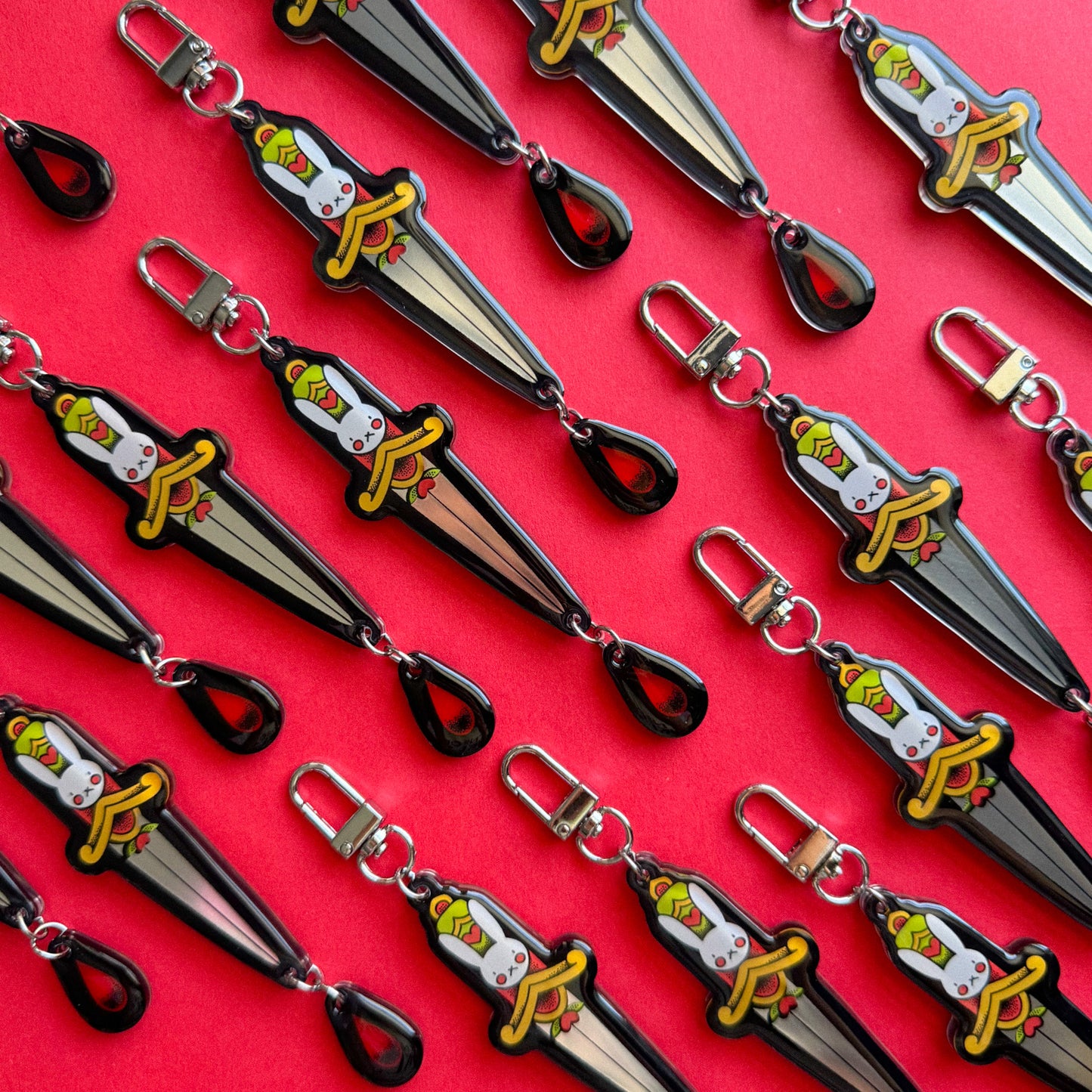 BUNNY DAGGER KEYCHAIN