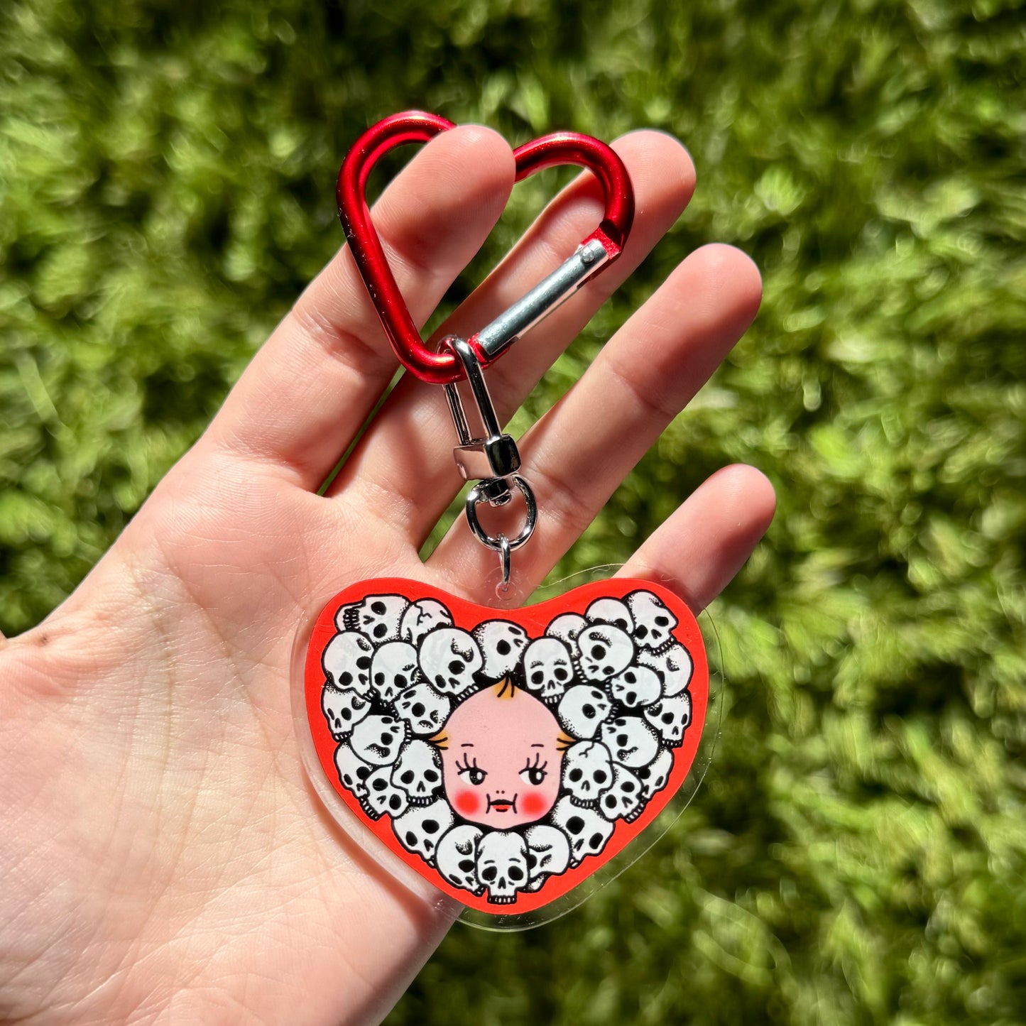 SKULL SWEETHEART KEYCHAIN