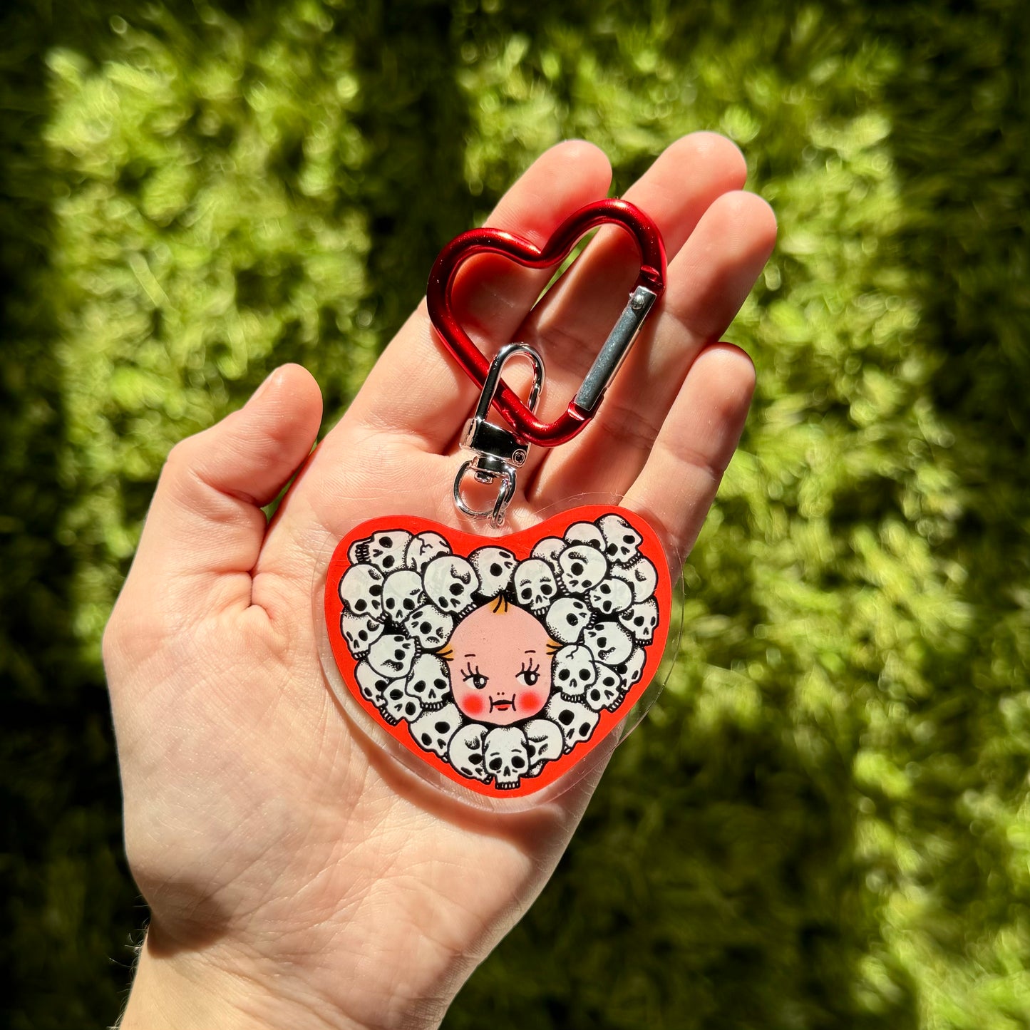 SKULL SWEETHEART KEYCHAIN