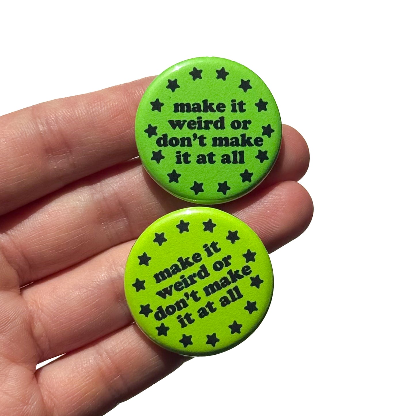 MAKE IT WEIRD BUTTON