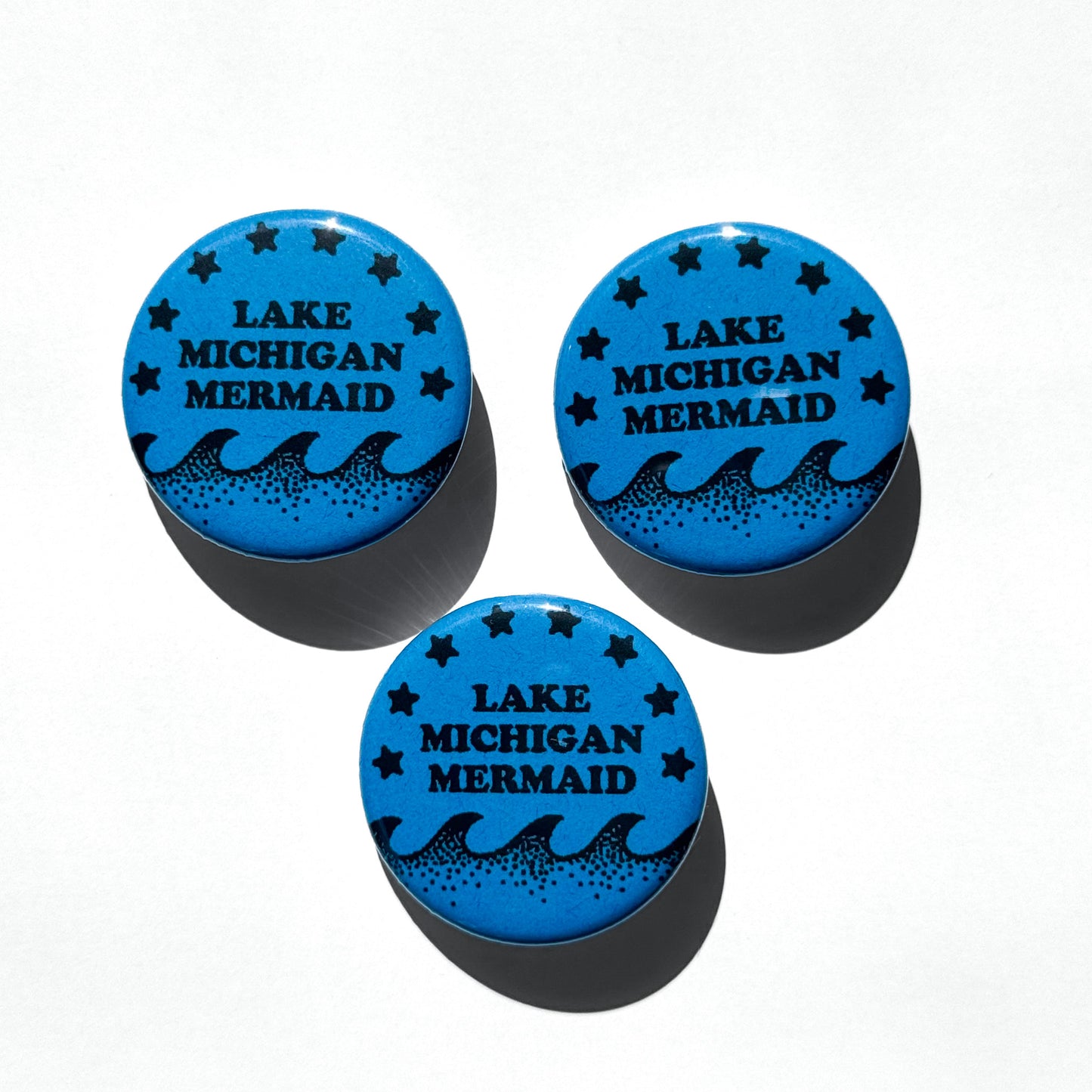 LAKE MICH MERMAID BUTTON