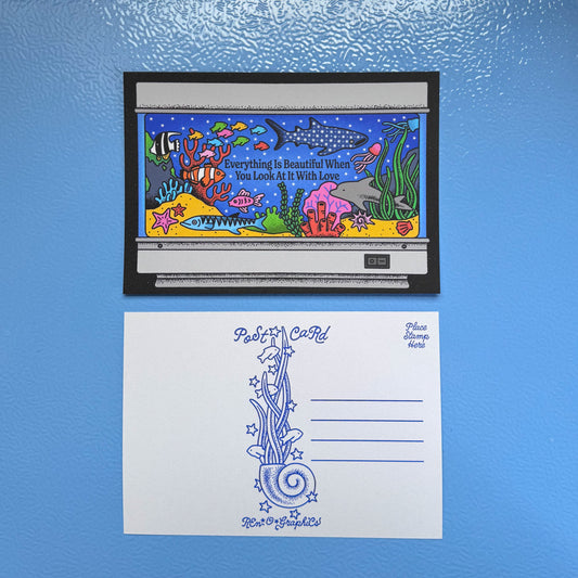 AQUARIUM LAMP POSTCARD PRINT