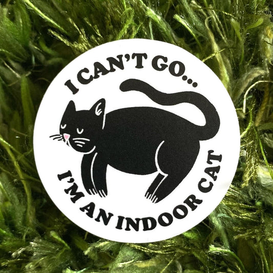 INDOOR CAT STICKER