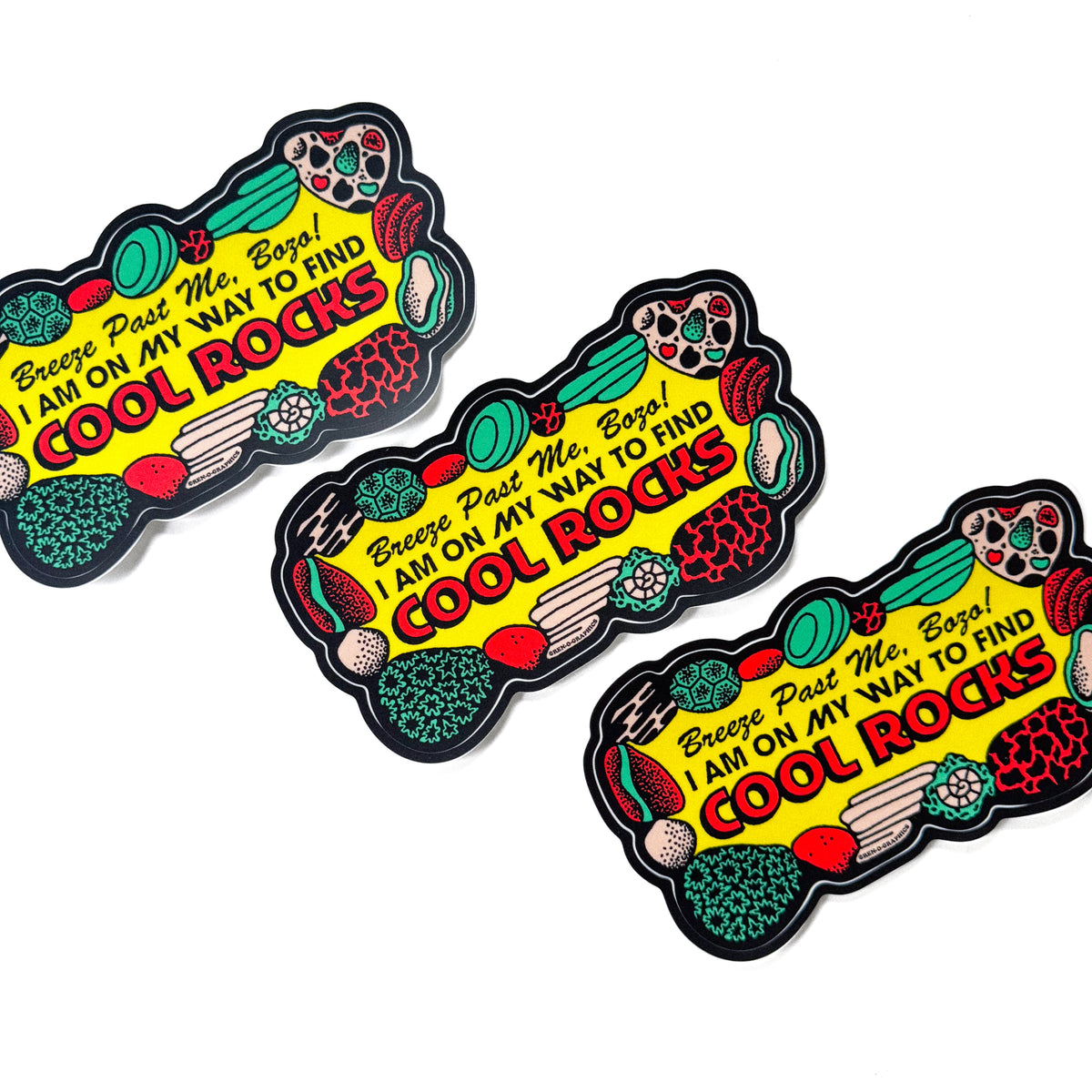 COOL ROCKS BUMPER STICKER
