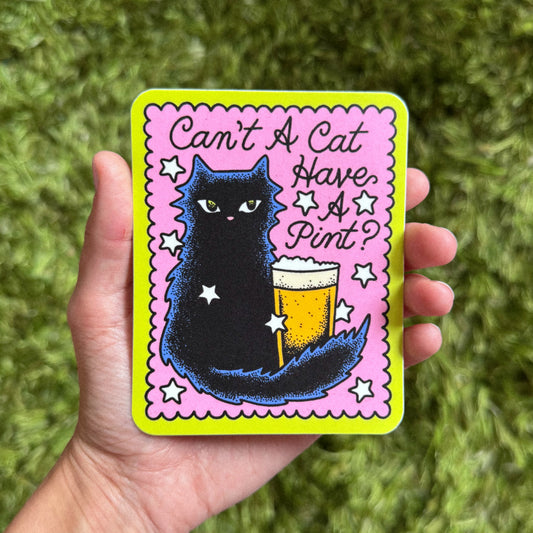 CAT PINT STICKER