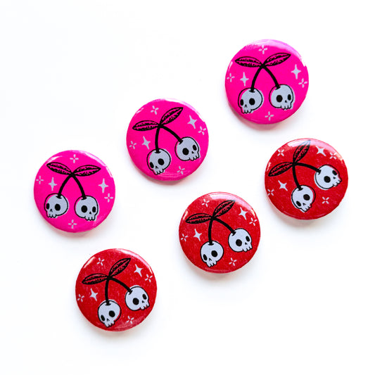 SKULL CHERRY BUTTON