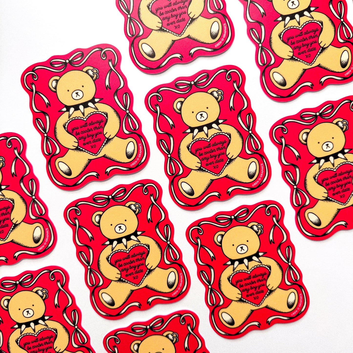 COOL TEDDY BEAR STICKER