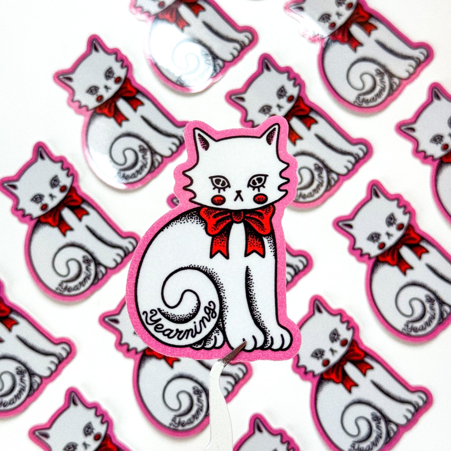 YEARNING KITTY STICKER