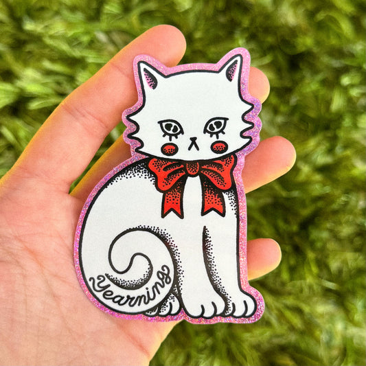 YEARNING KITTY STICKER
