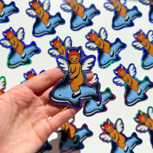 DOLPHIN RIDER STICKER