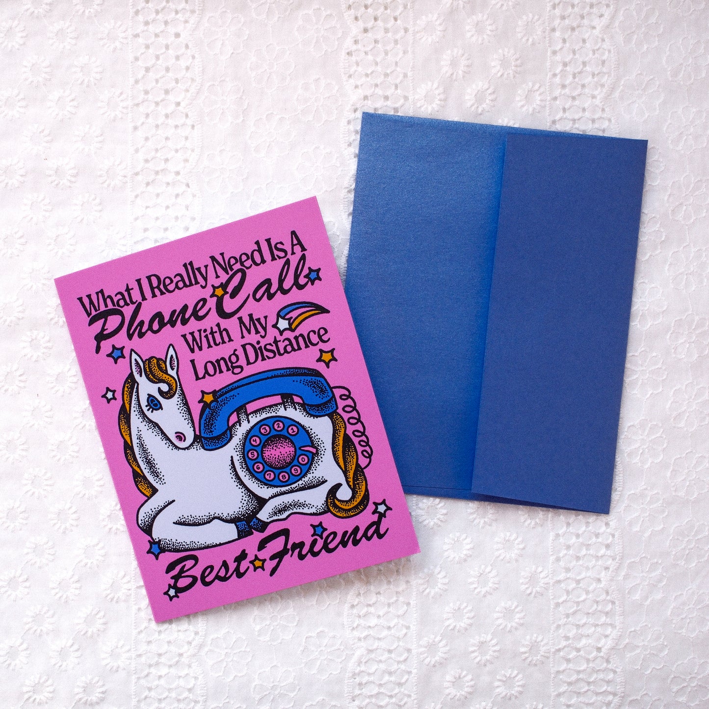 LONG DISTANCE BESTIE CARD