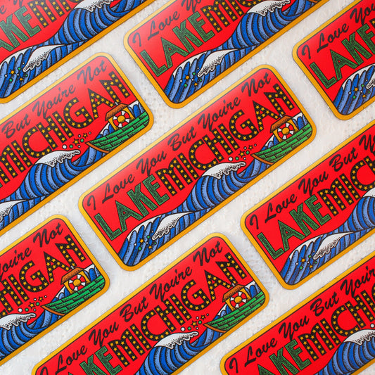 LAKE MICHIGAN BUMPER MAGNET