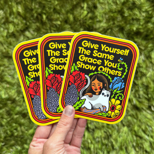 GIVE YOURSELF GRACE STICKER