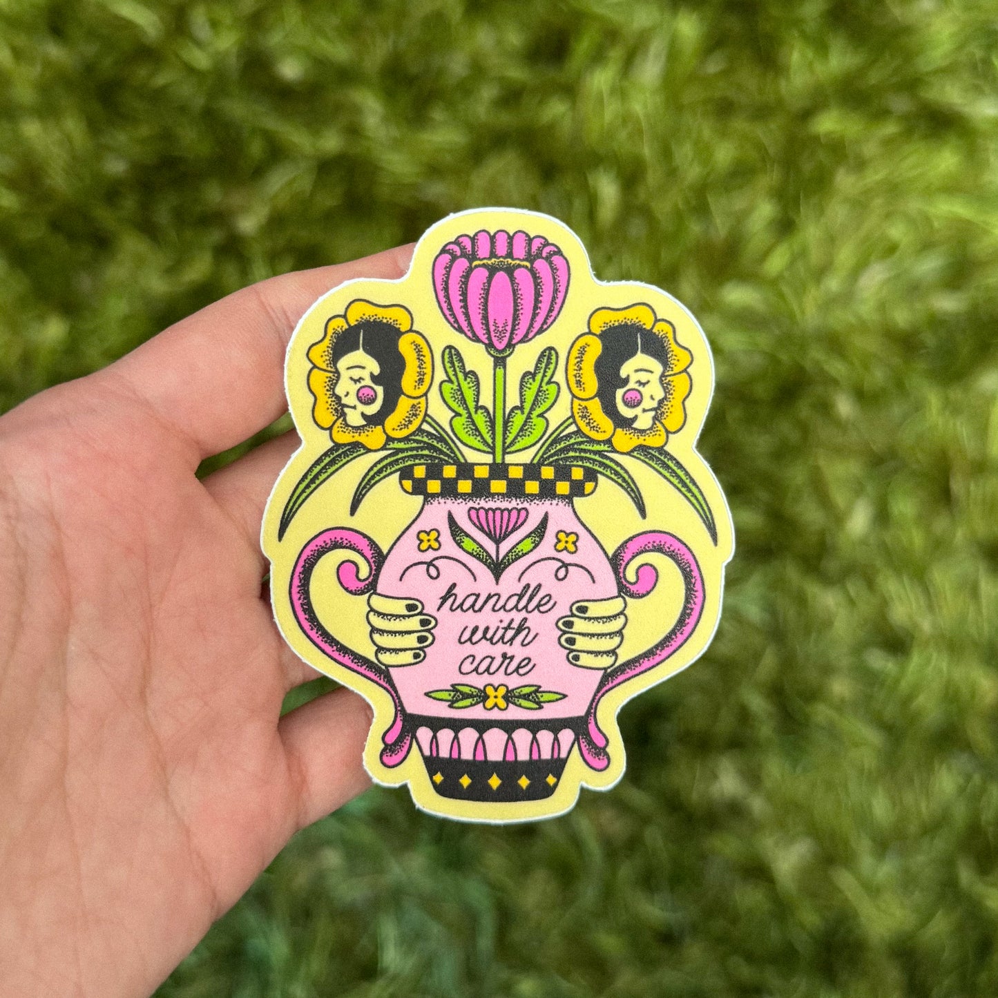 HANDLE WITH CARE STICKER