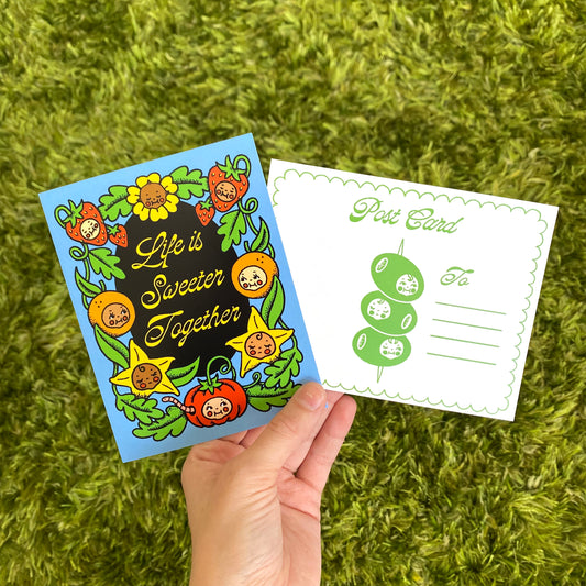 SWEETER TOGETHER POSTCARD PRINT