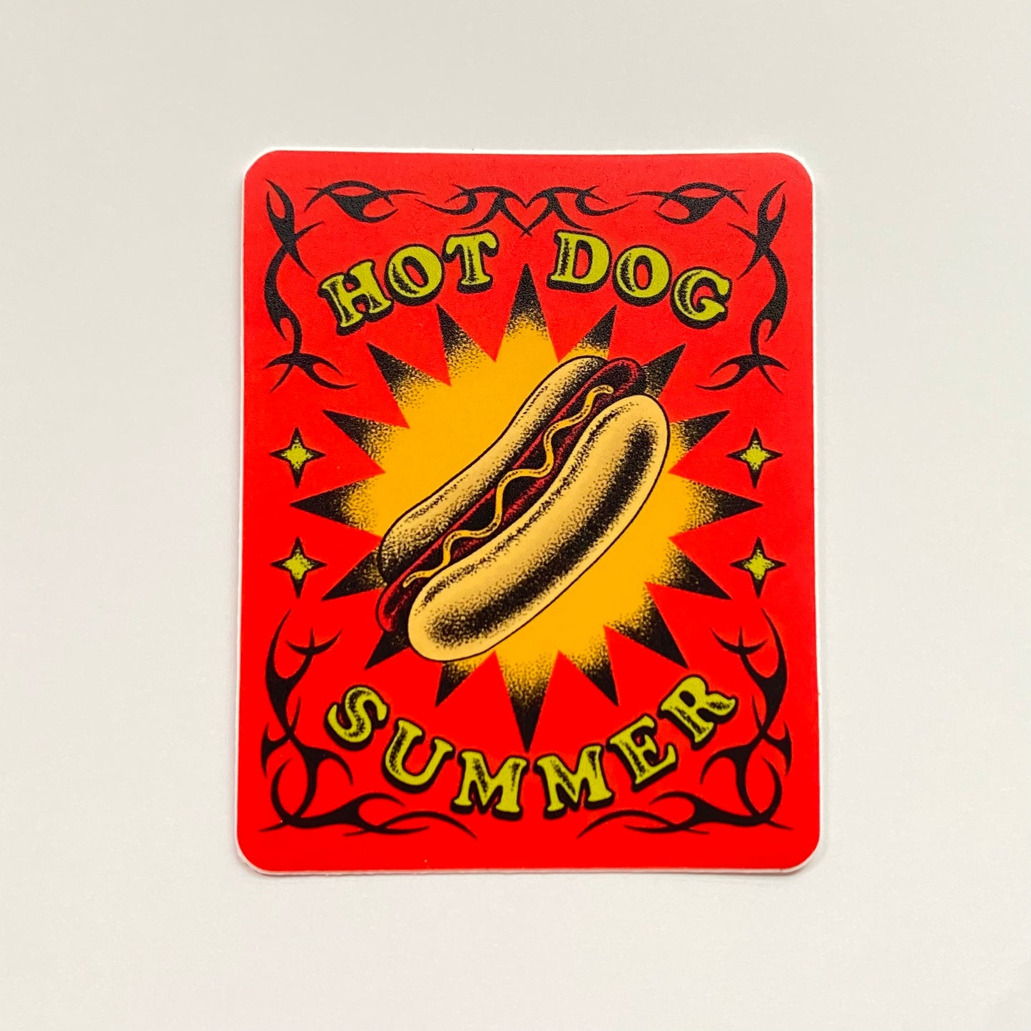 HOT DOG SUMMER STICKER