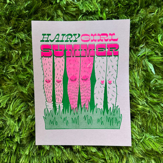 HAIRY GIRL SUMMER PRINT