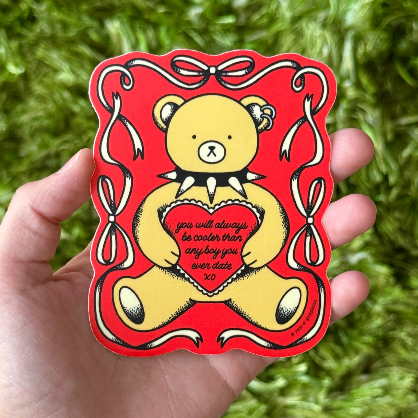 COOL TEDDY BEAR STICKER