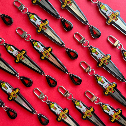 BUNNY DAGGER KEYCHAIN