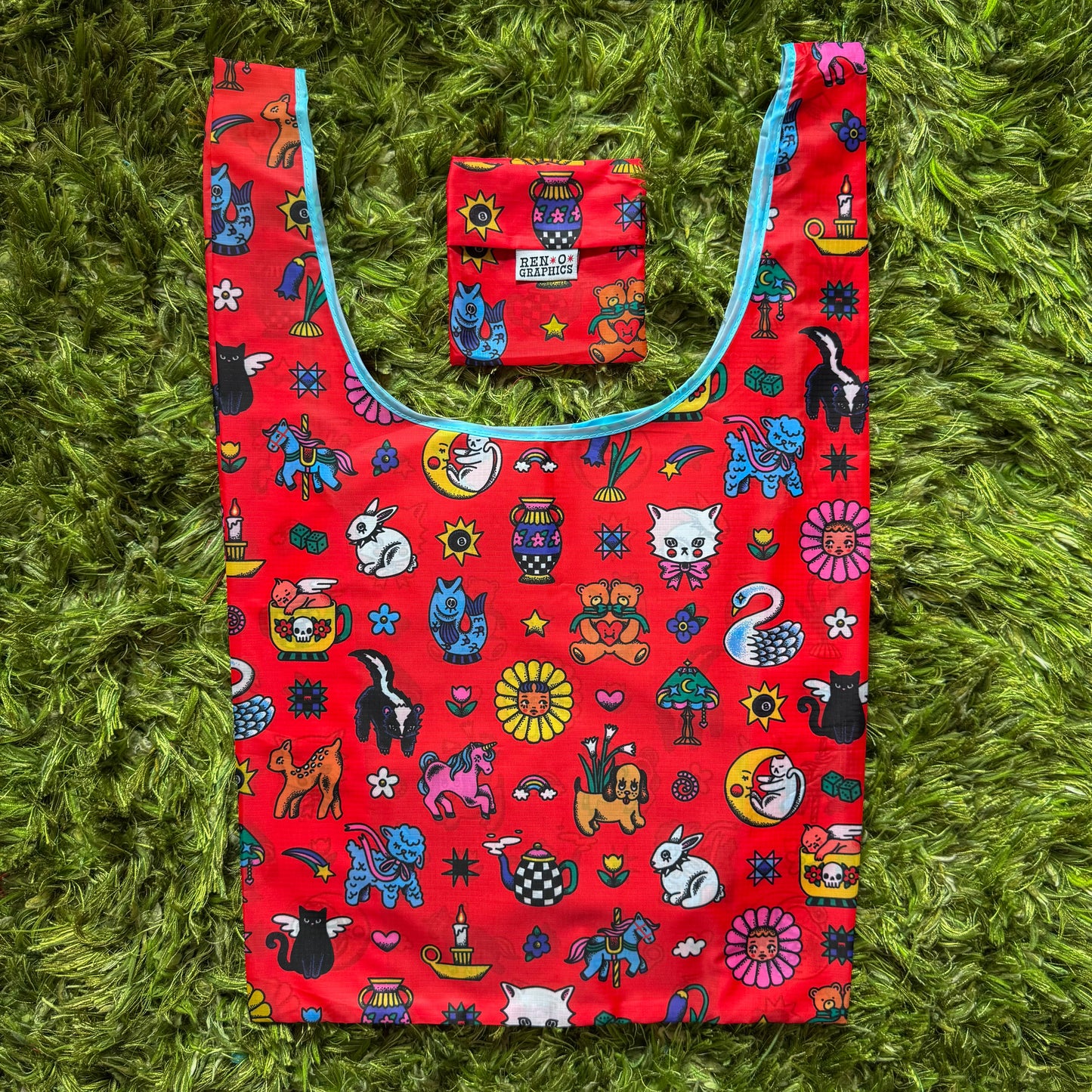 NOSTALGIC FRIENDS SHOPPING BAG