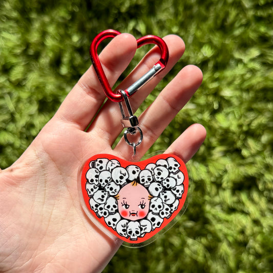 SKULL SWEETHEART KEYCHAIN