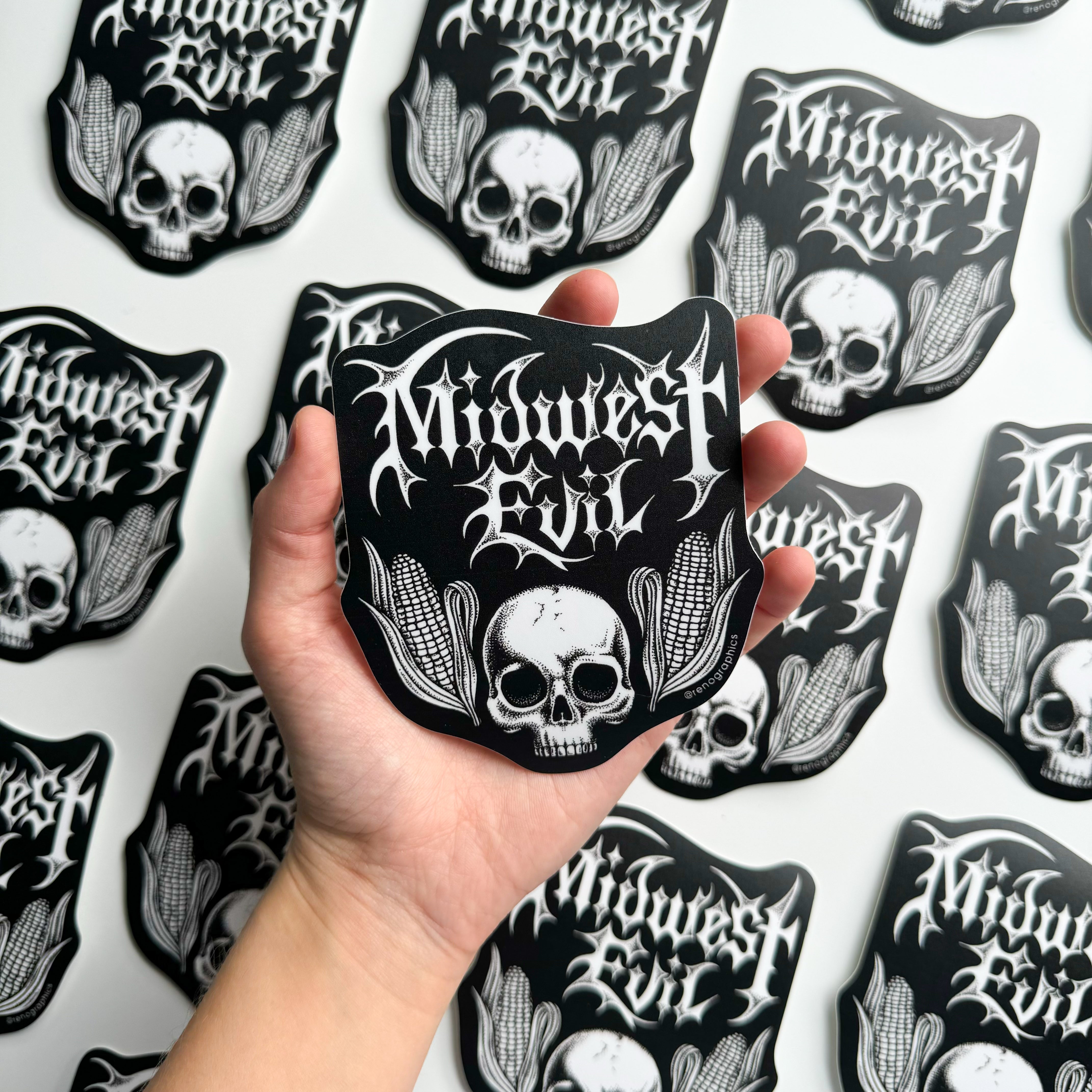 MIDWEST EVIL STICKER – REN-O-GRAPHICS