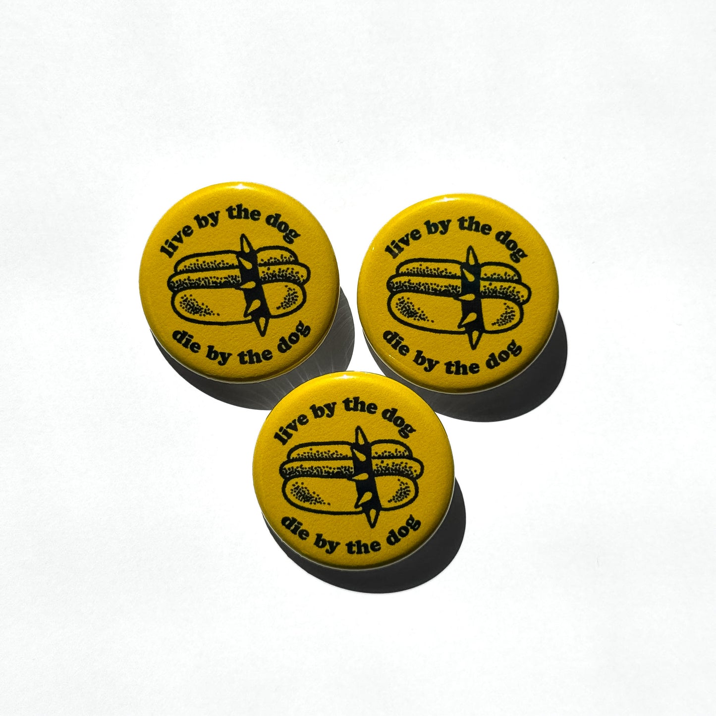 HOT DOG PINBACK BUTTON