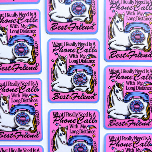 LONG DISTANCE FRIEND STICKER