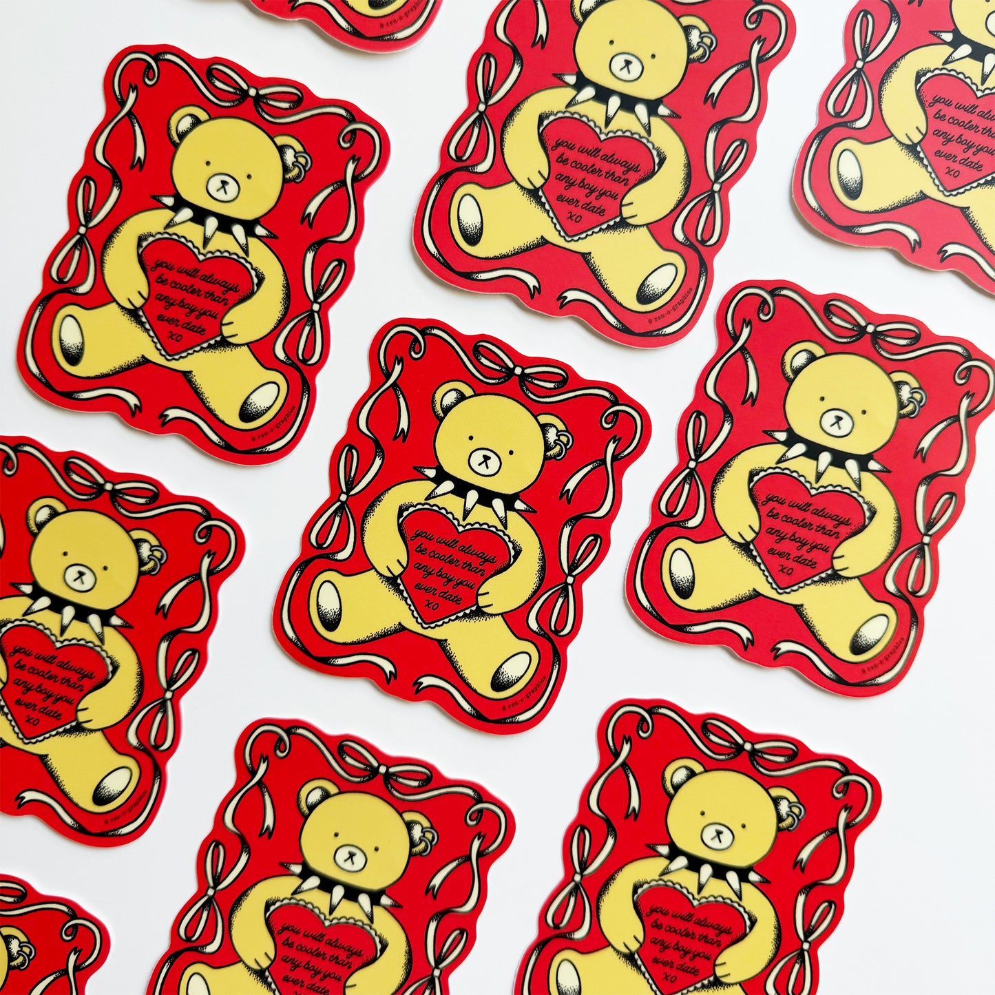 COOL TEDDY BEAR STICKER