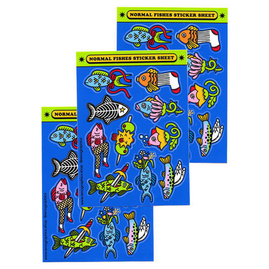 NORMAL FISHES STICKER SHEET
