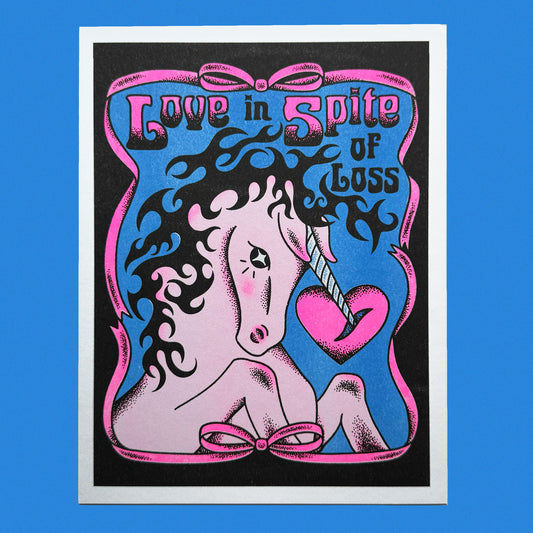 UNICORN LOVE AND LOSS PRINT