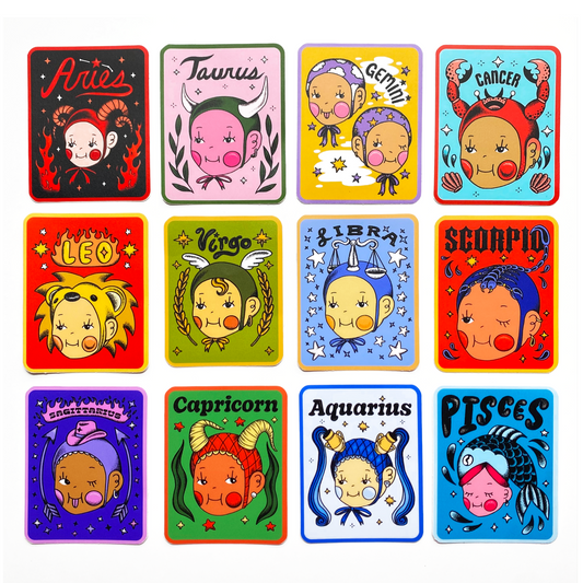 ZODIAC BABY STICKERS